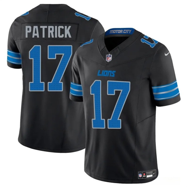 Men's Black Detroit Lions #17 Tim Patrickn 2024 F.U.S.E. 2nd Alternate Vapor Limited Stitched Jersey